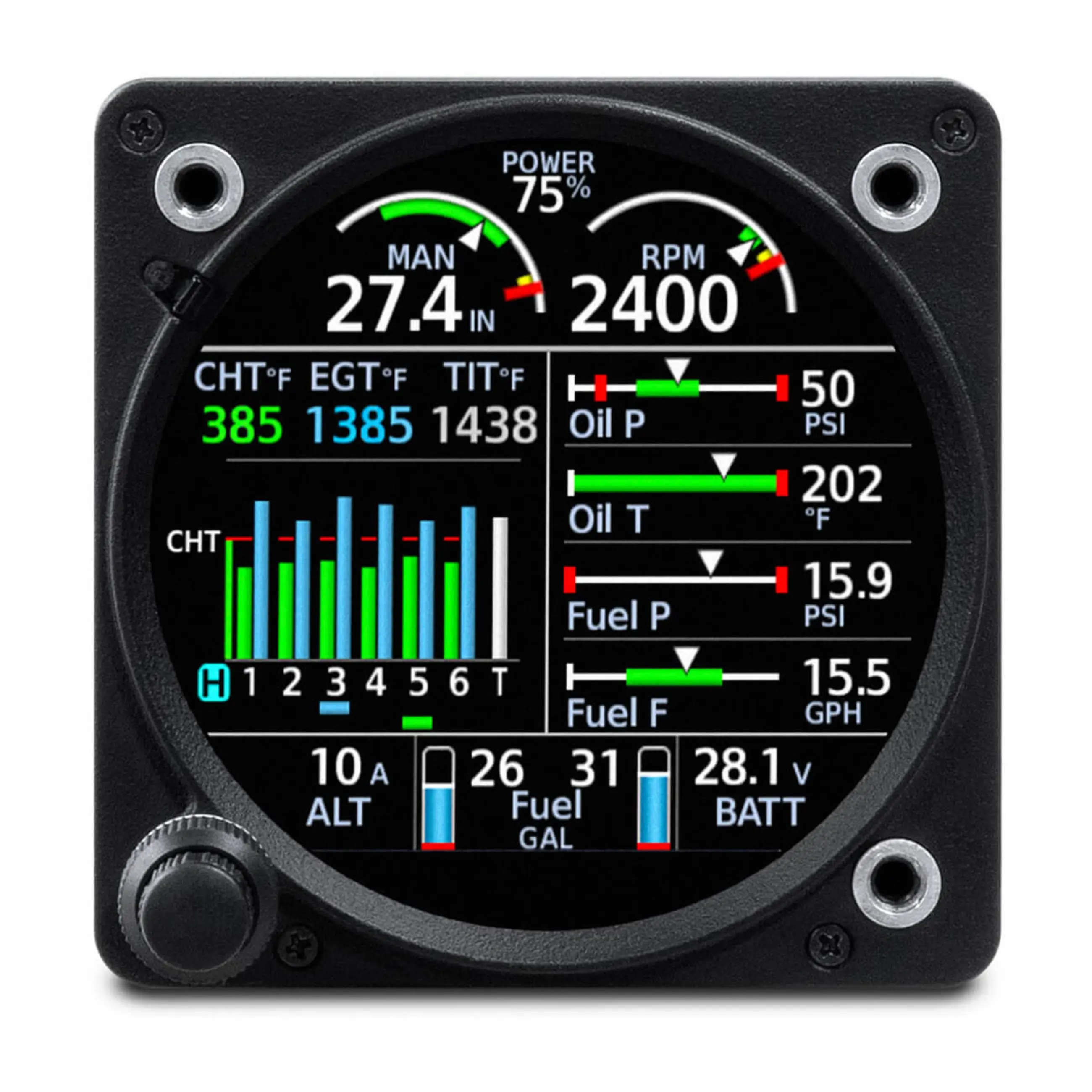 Gi 275 Engine Indication System (Eis) | Electronic Flight Instrument